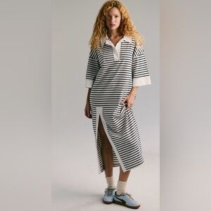 NWT FREE PEOPLE - FREE-EST JACKSON RUGBY MIDI DRESS SIZE MEDIUM